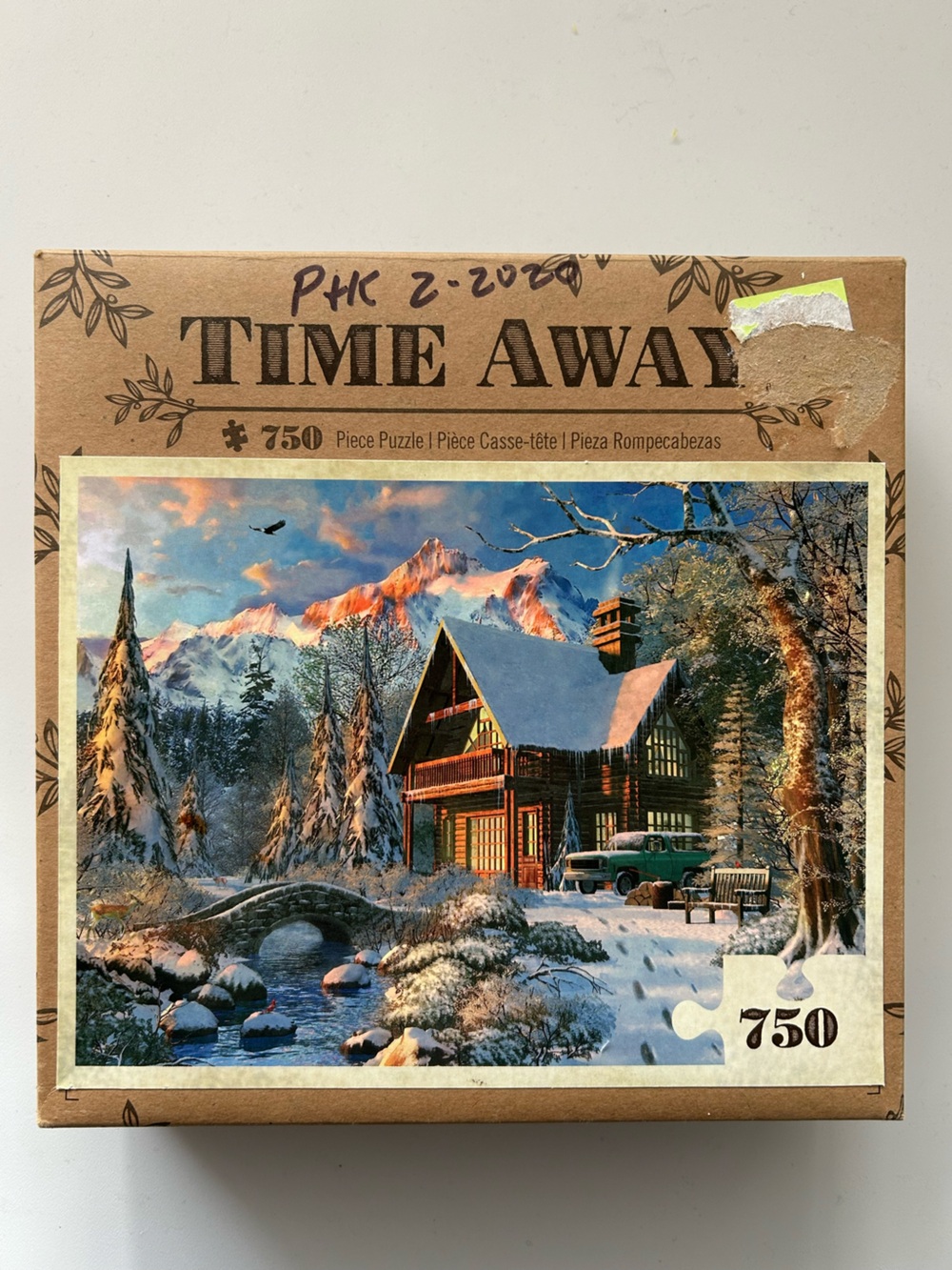 750-Piece Winter Cabin Puzzle by Master Pieces